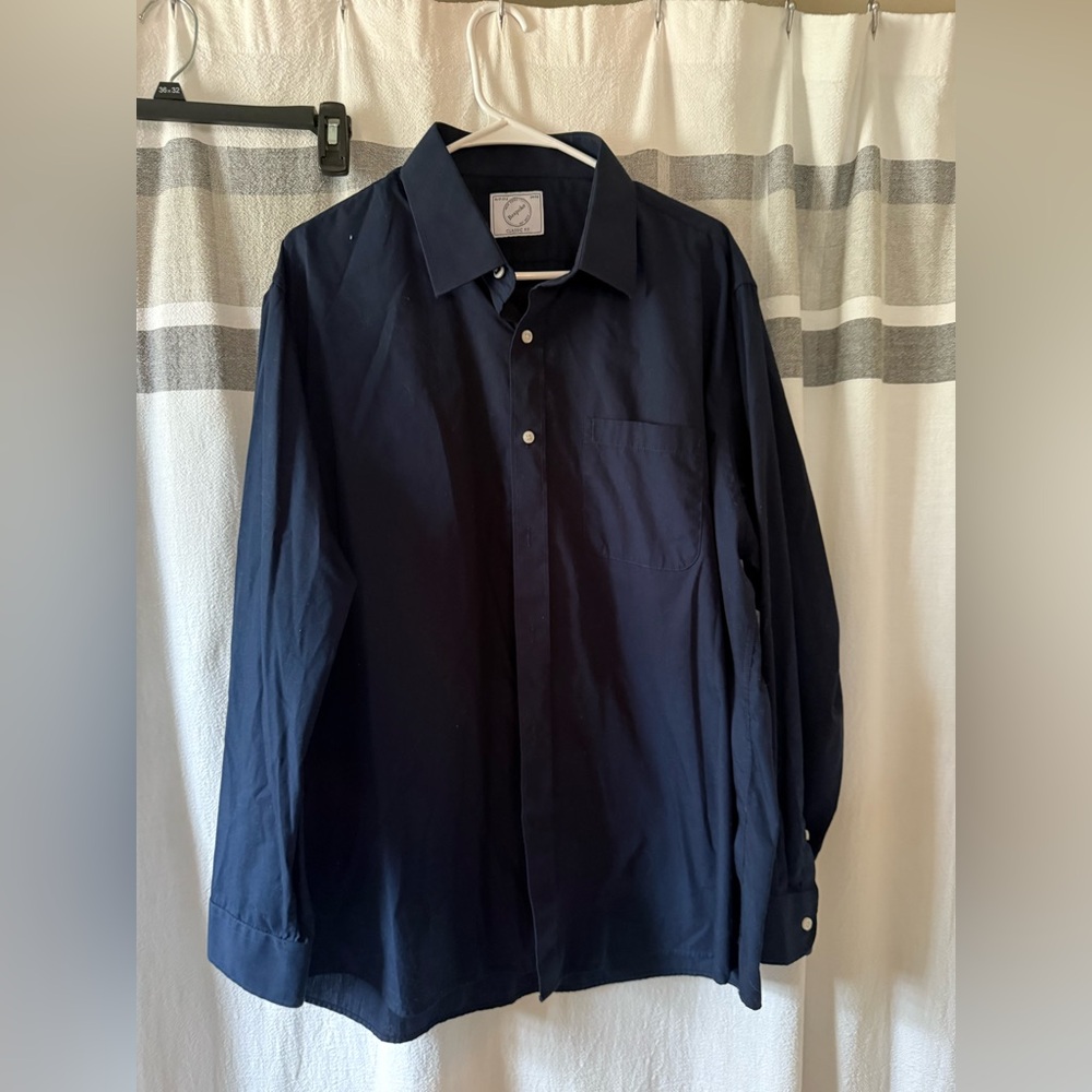 Bespoke Navy Classic Fit Shirt